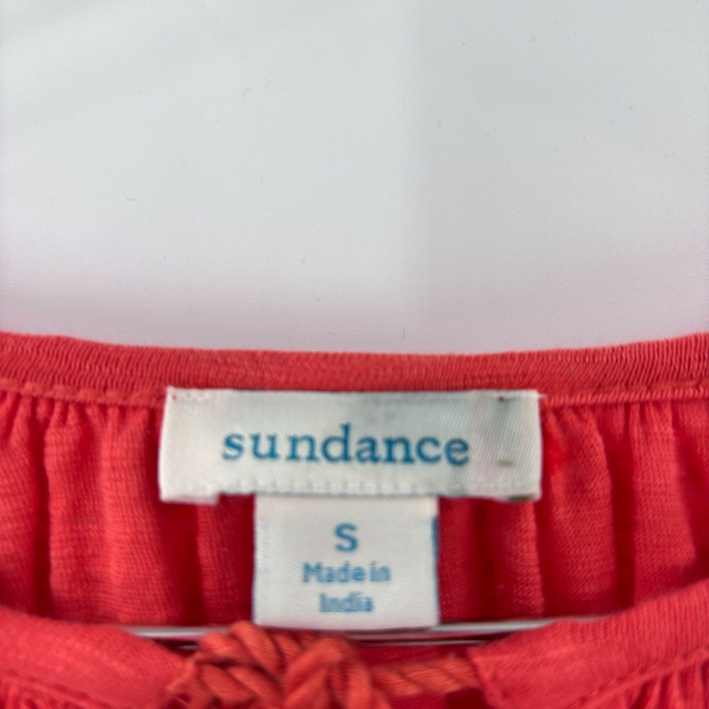 Sundance Bell Sleeve Crochet Lace Blouse Orange Size Small - Picture 4 of 7